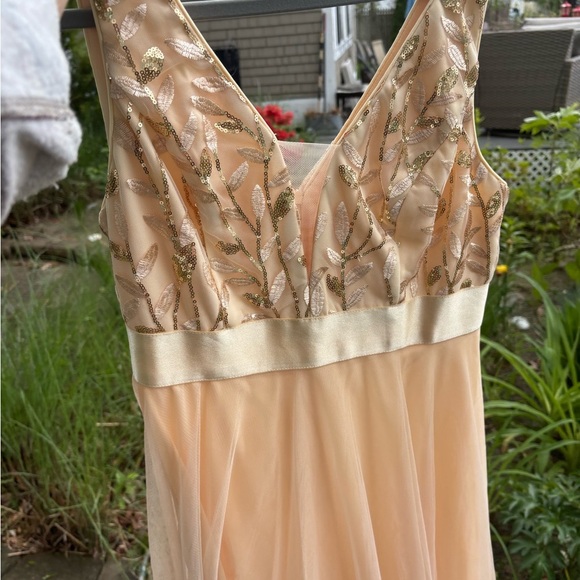 Gorgeous gold gown- never worn - Picture 4 of 5